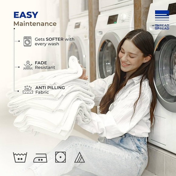 THREAD SPREAD 100% Egyptian Cotton Sheets Set King - 1000 High Thread- Sea Foam - Picture 6 of 10